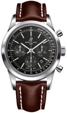 Breitling - Transocean Chronograph Stainless Steel - Leather Strap