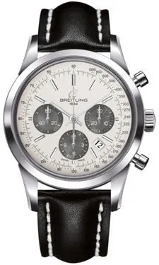 Breitling - Transocean Chronograph Stainless Steel - Leather Strap