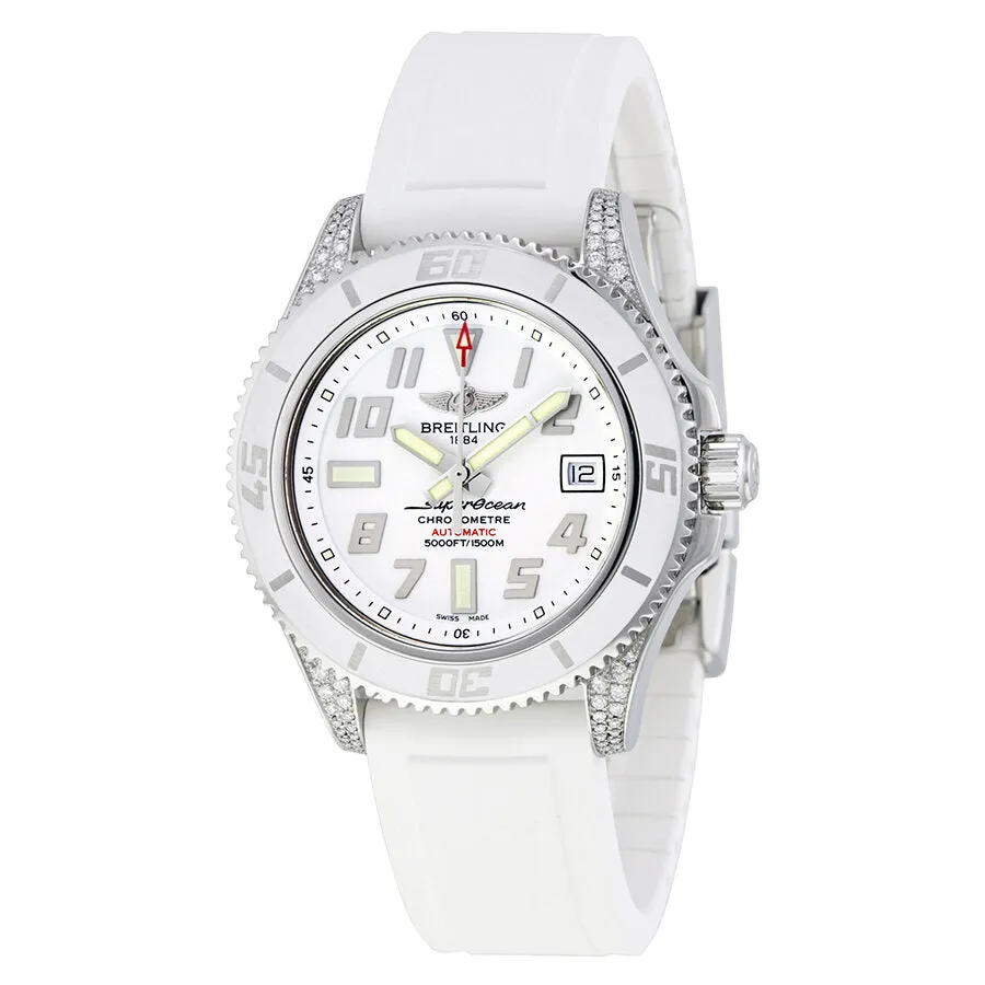 Brietling Superocean 42 Diamond Automatic Unisex Watch A17364AR-A763WHPD A17364AR-A763-147S-A18D.2
