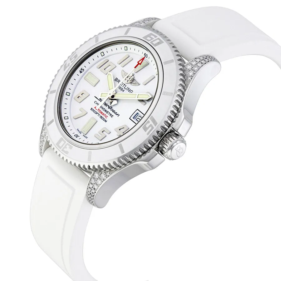 Brietling Superocean 42 Diamond Automatic Unisex Watch A17364AR-A763WHPD A17364AR-A763-147S-A18D.2