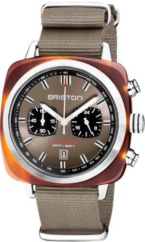 Briston Clubmaster Classic Sport Grey Taupe Watch