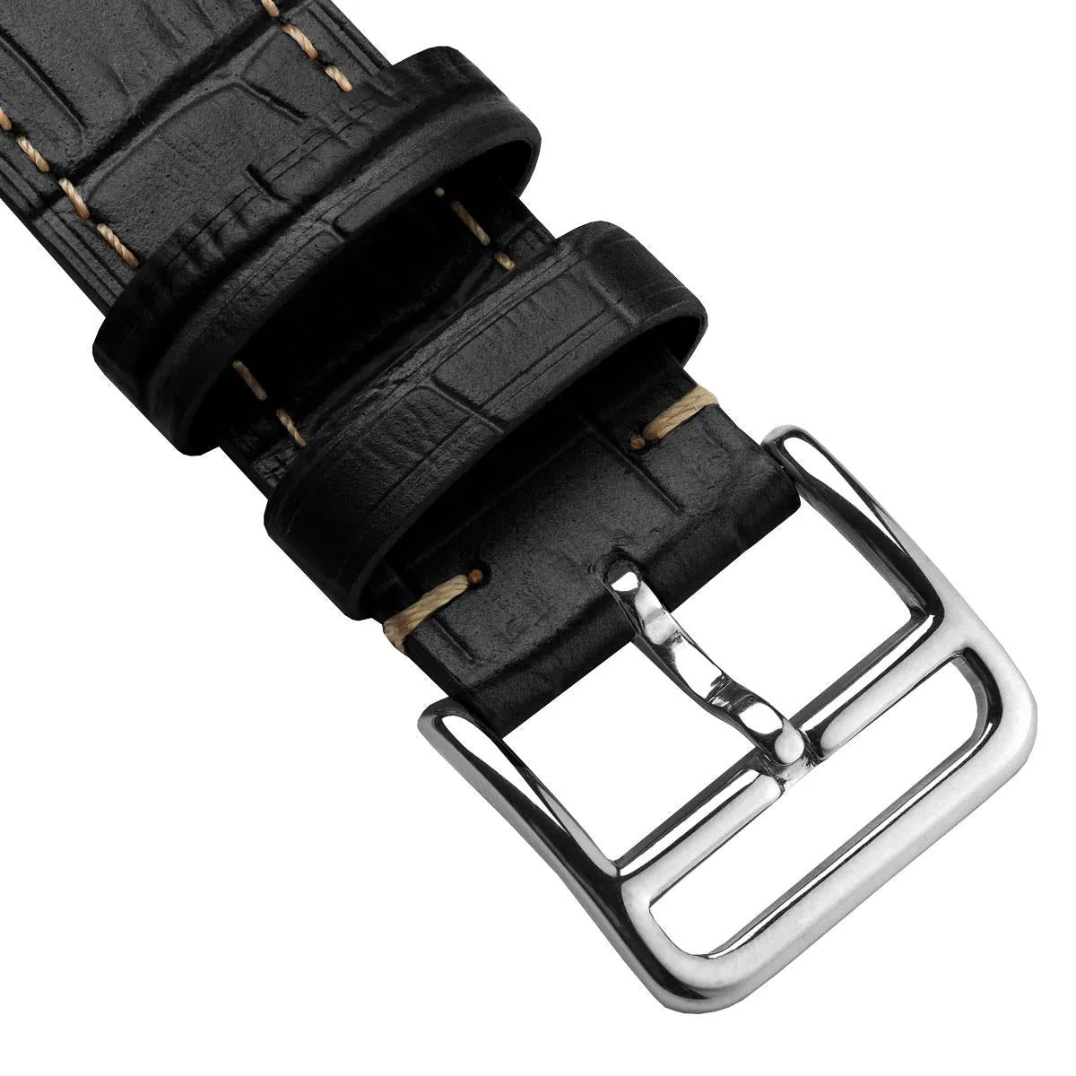 Brixham Gator Watch Strap - Black