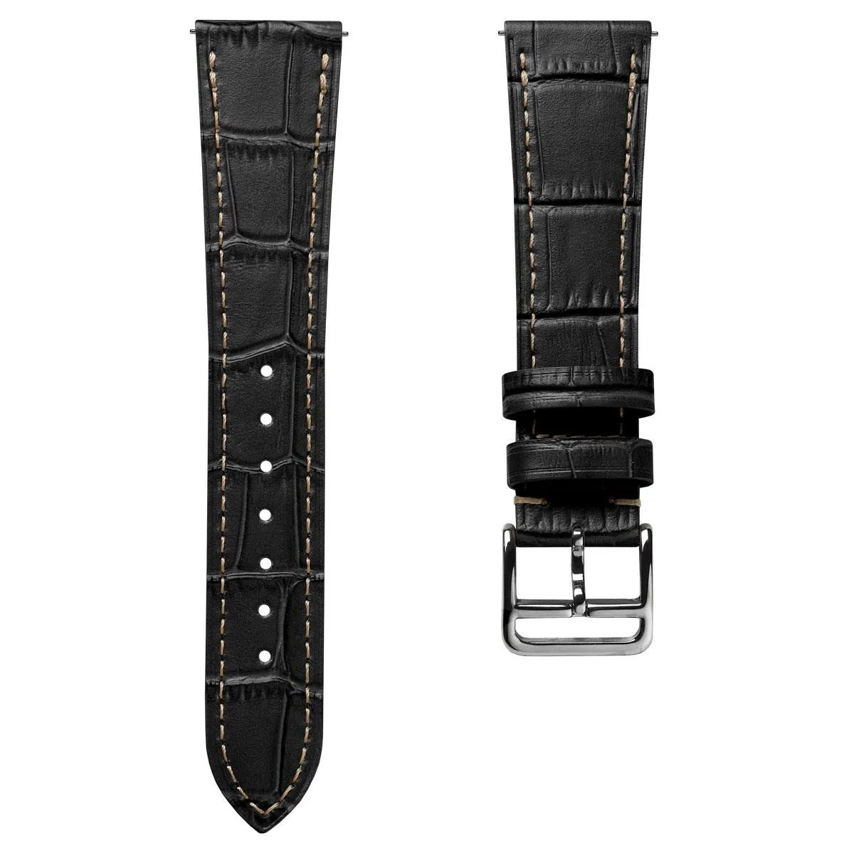 Brixham Gator Watch Strap - Black
