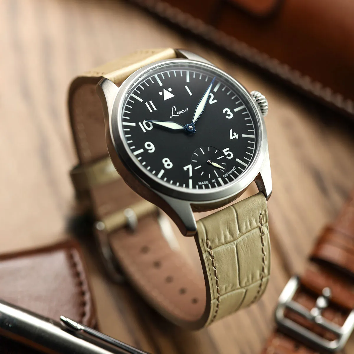 Brixham Gator Watch Strap - Black
