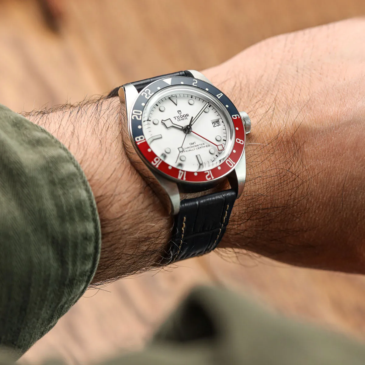 Brixham Gator Watch Strap - Black