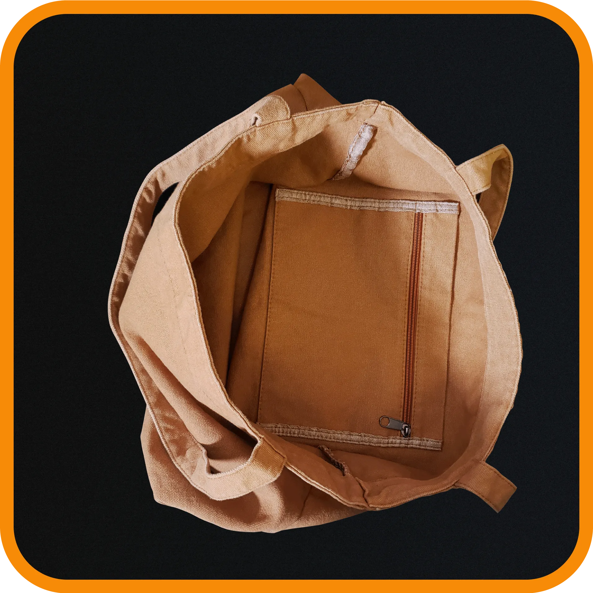 Brown Canvas Tote