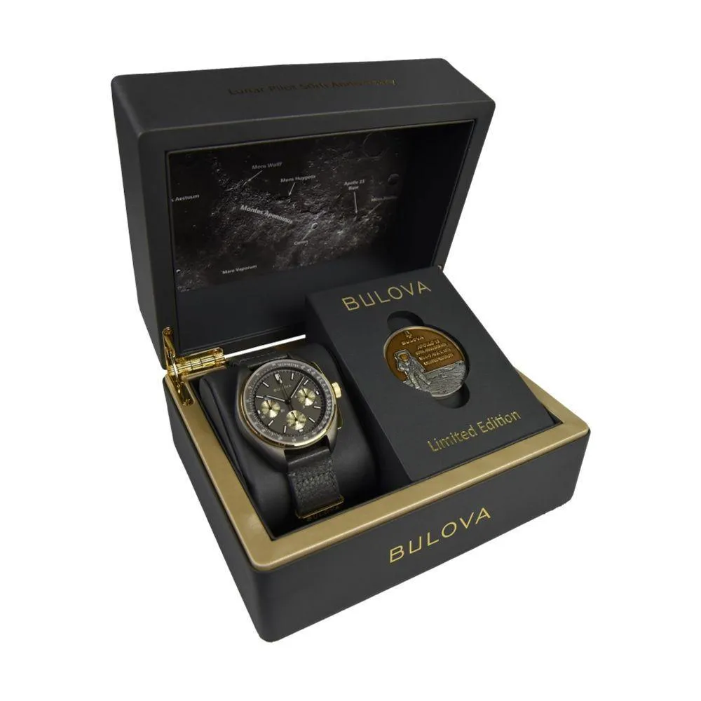 Bulova 50th Anniversary Lunar Pilot Limited Edition Men's Watch 98A285