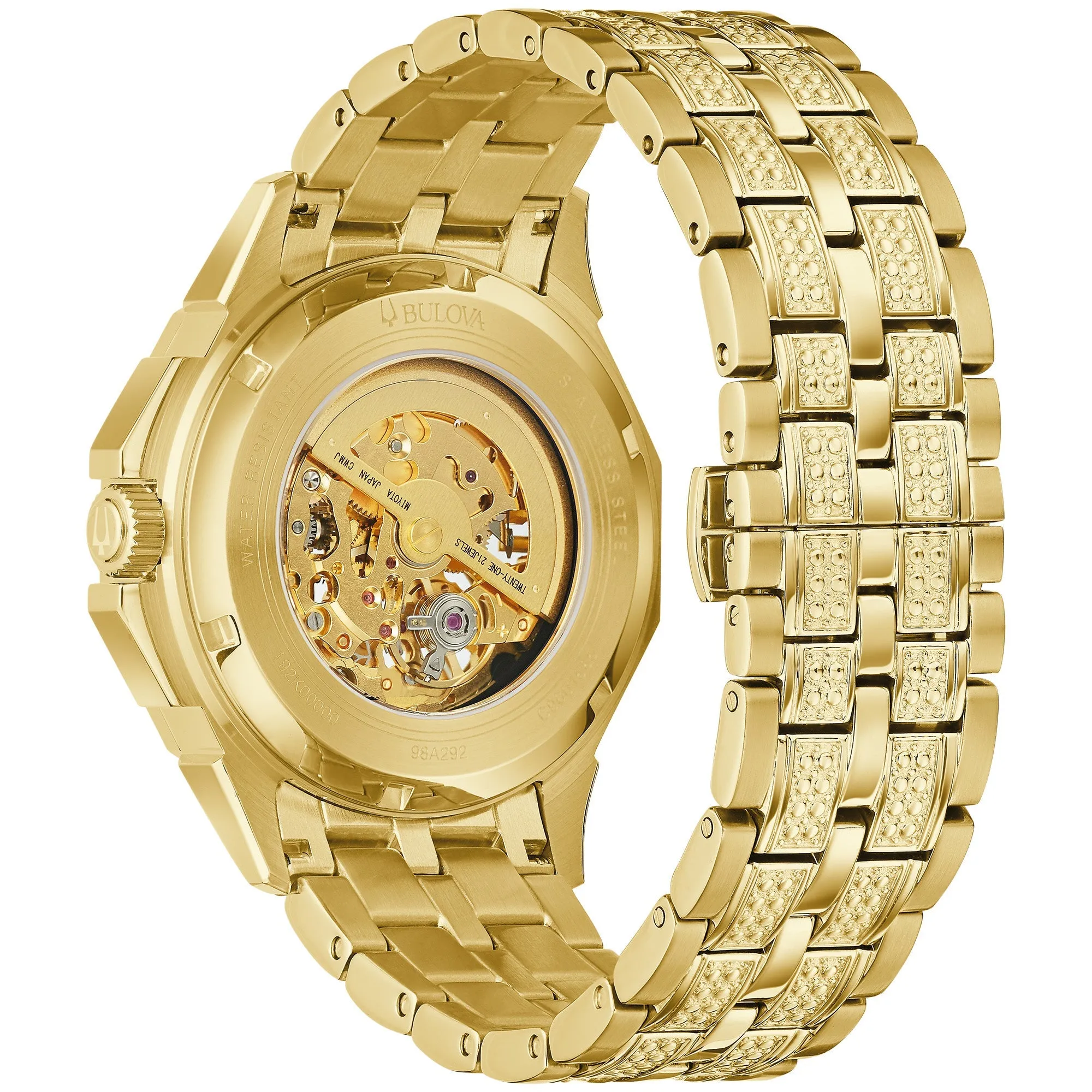 Bulova Dress/Classic Crystal Mens Watch Stainless Steel