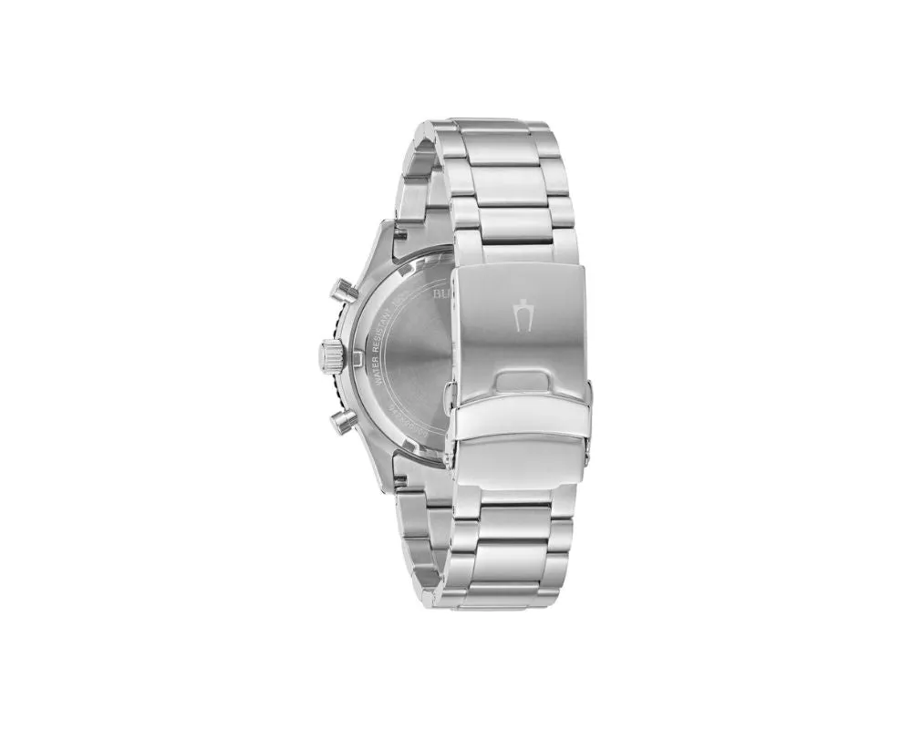 Bulova Mens Classic Chronograph Quartz Silver Stainless Steel Watch 41 MM 98A268: Timeless Elegance Meets Precision