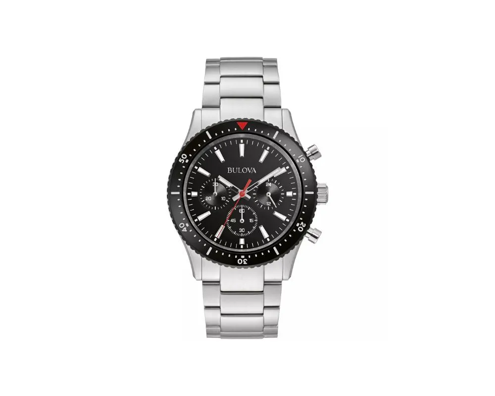 Bulova Mens Classic Chronograph Quartz Silver Stainless Steel Watch 41 MM 98A268: Timeless Elegance Meets Precision