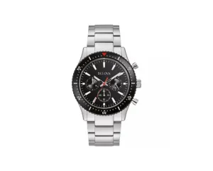 Bulova Mens Classic Chronograph Quartz Silver Stainless Steel Watch 41 MM 98A268: Timeless Elegance Meets Precision