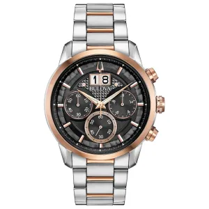 Bulova Men's Classic Sutton Chronograph Grey Dial Watch 98B335