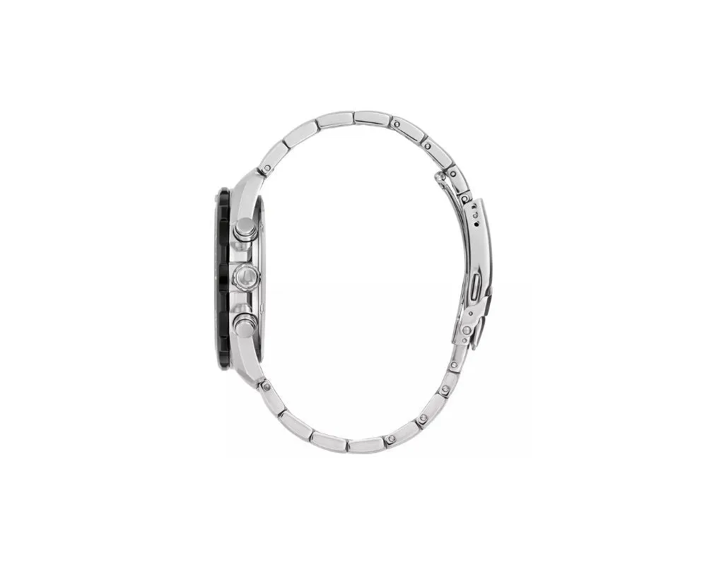Bulova Men's Marine Star Chronograph Calendar Quartz Silver Watch 45 MM 98B395: Timeless Elegance with Precision