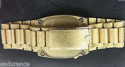 BULOVA RARE ACCUQUARTZ 1974 VINTAGE DAY-DATE PRESIDENT 224 SERIES 14K GOLD WATCH