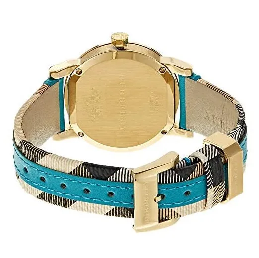 Burberry Turquoise Leather Strap Women's Watch BU9112