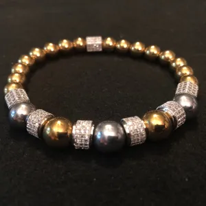 Bury Me In Silver & Gold Bracelet