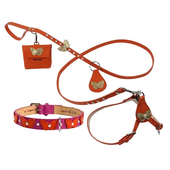Butterfly Leather Key FOB