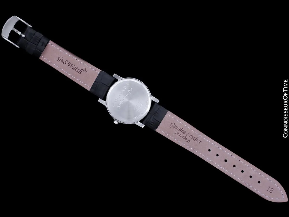 Bvlgari (Bulgari) Solotempo Mens 35mm Watch, Ref. ST 35S - Stainless Steel