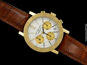 Bvlgari Bvlgari (Bulgari) Mens Automatic Chronograph Watch, BB 38 GL CH - 18K Gold