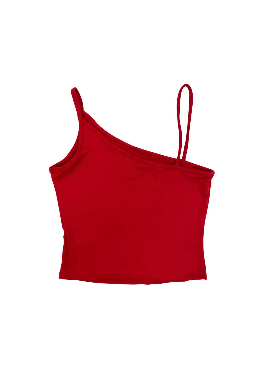 Cally Asymmetrical Cami Top - Red