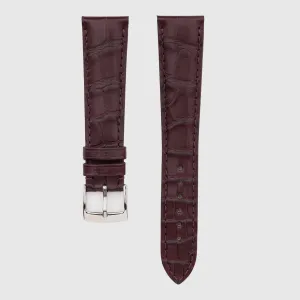 Camille Fournet Strap Alligator Matte Square Scales Crushed Raspberry (Multiple Sizes)
