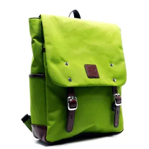 Canvas book school sport L backpack Bag I Pad laptop form pockets Blue Blanc