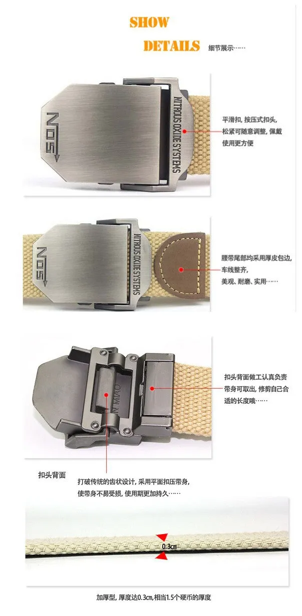 Canvas Western Strap Belts