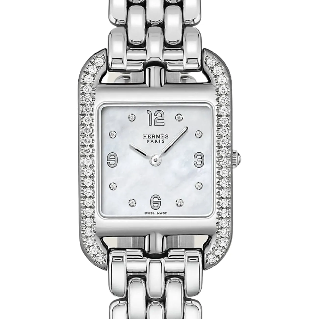 CAPE COD - MOTHER OF PEARL DIAMOND SET MEDIUM WATCH