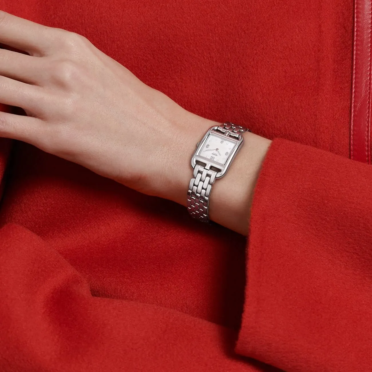 CAPE COD - MOTHER OF PEARL DIAMOND SET MEDIUM WATCH
