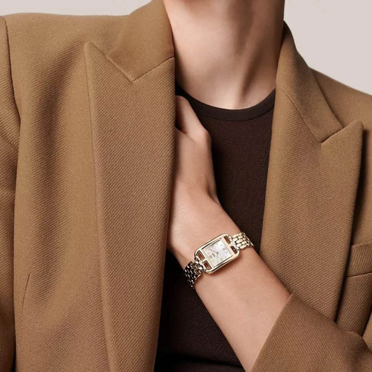 CAPE COD - MOTHER OF PEARL DIAMOND SET SMALL WATCH