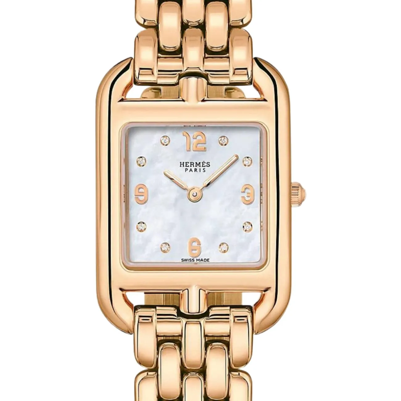 CAPE COD - MOTHER OF PEARL DIAMOND SET SMALL WATCH