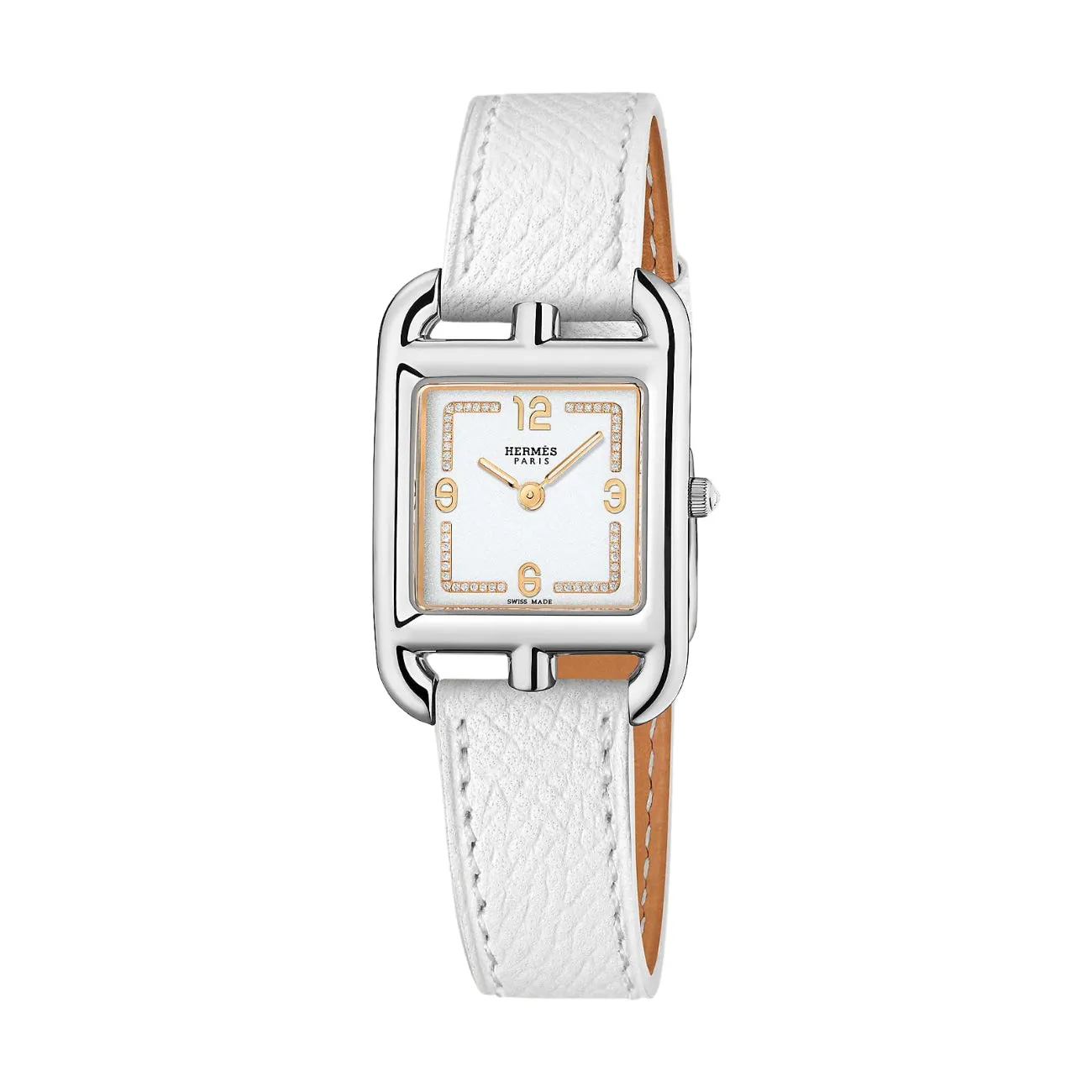 CAPE COD - WHITE LACQUERED DIAMOND SET MEDIUM WATCH
