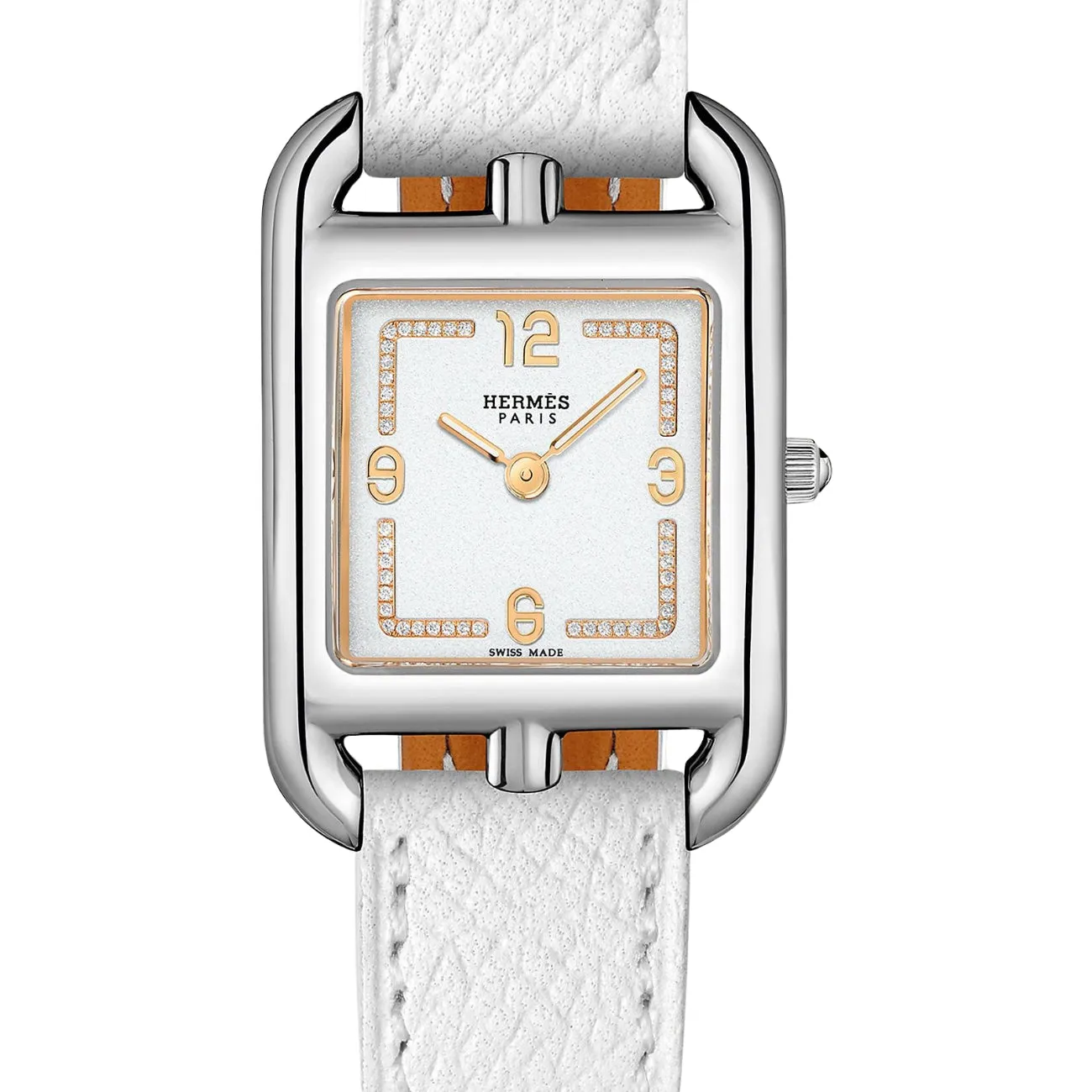 CAPE COD - WHITE LACQUERED DIAMOND SET MEDIUM WATCH
