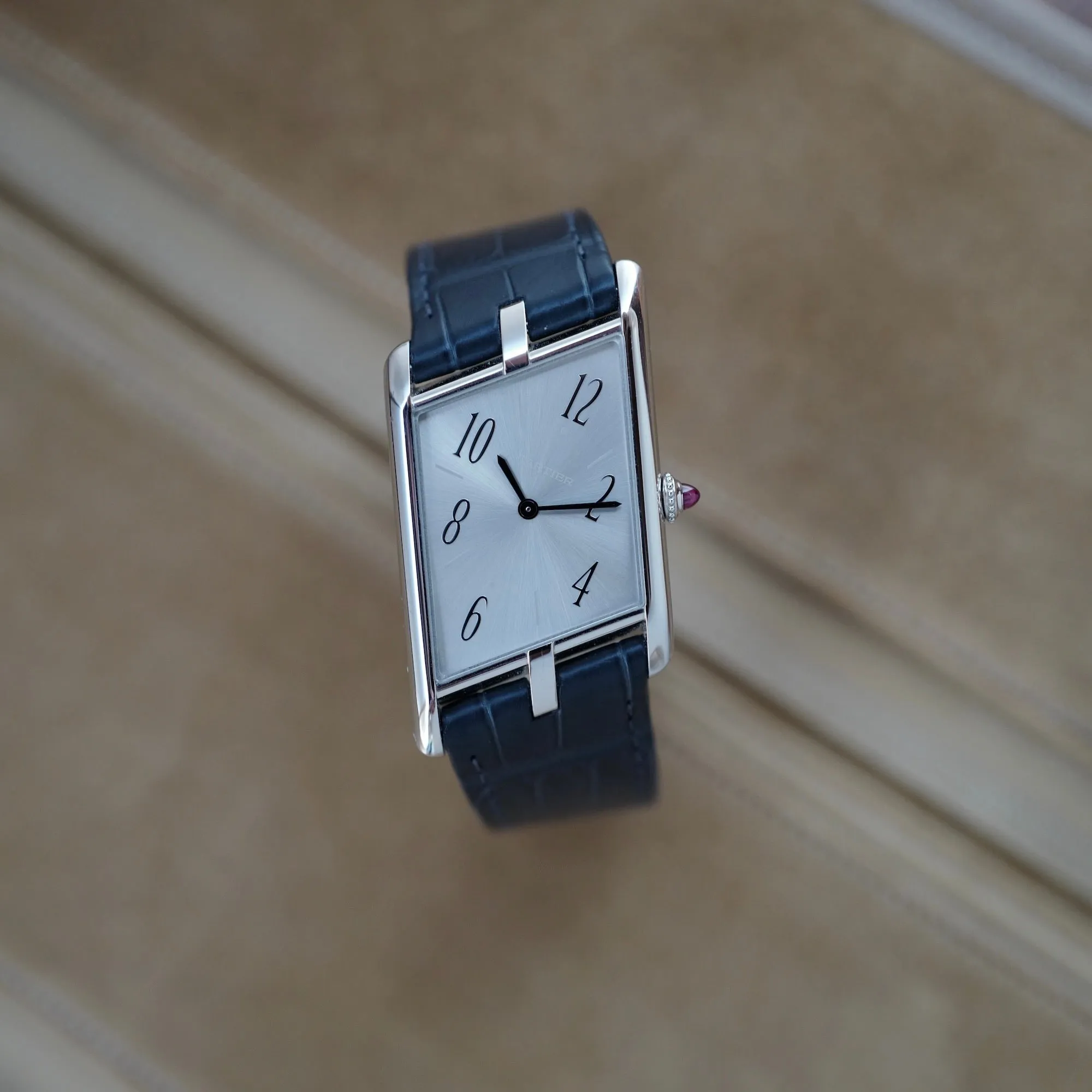 Cartier Platinum Tank Asymmetric Ref. WGTA0042