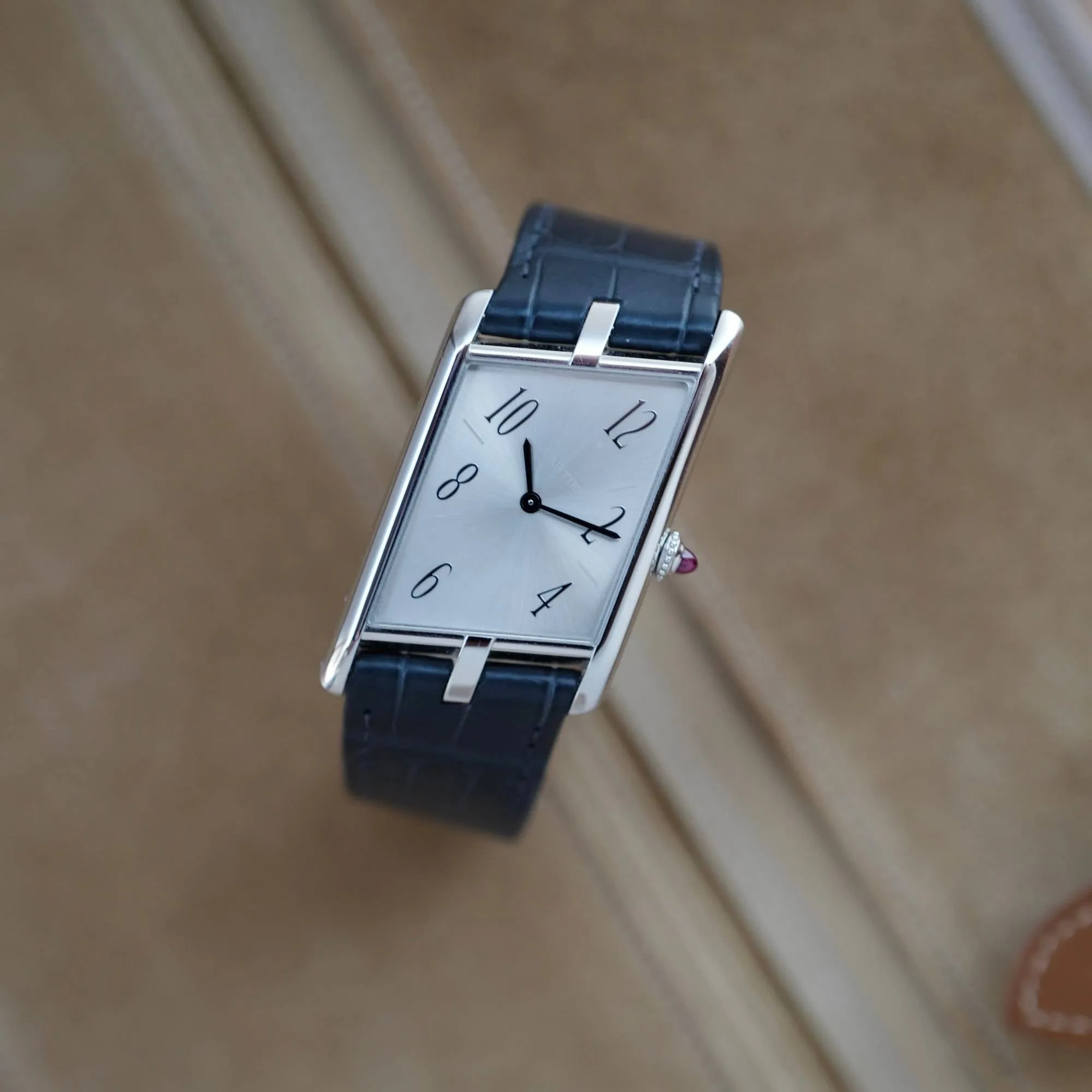 Cartier Platinum Tank Asymmetric Ref. WGTA0042