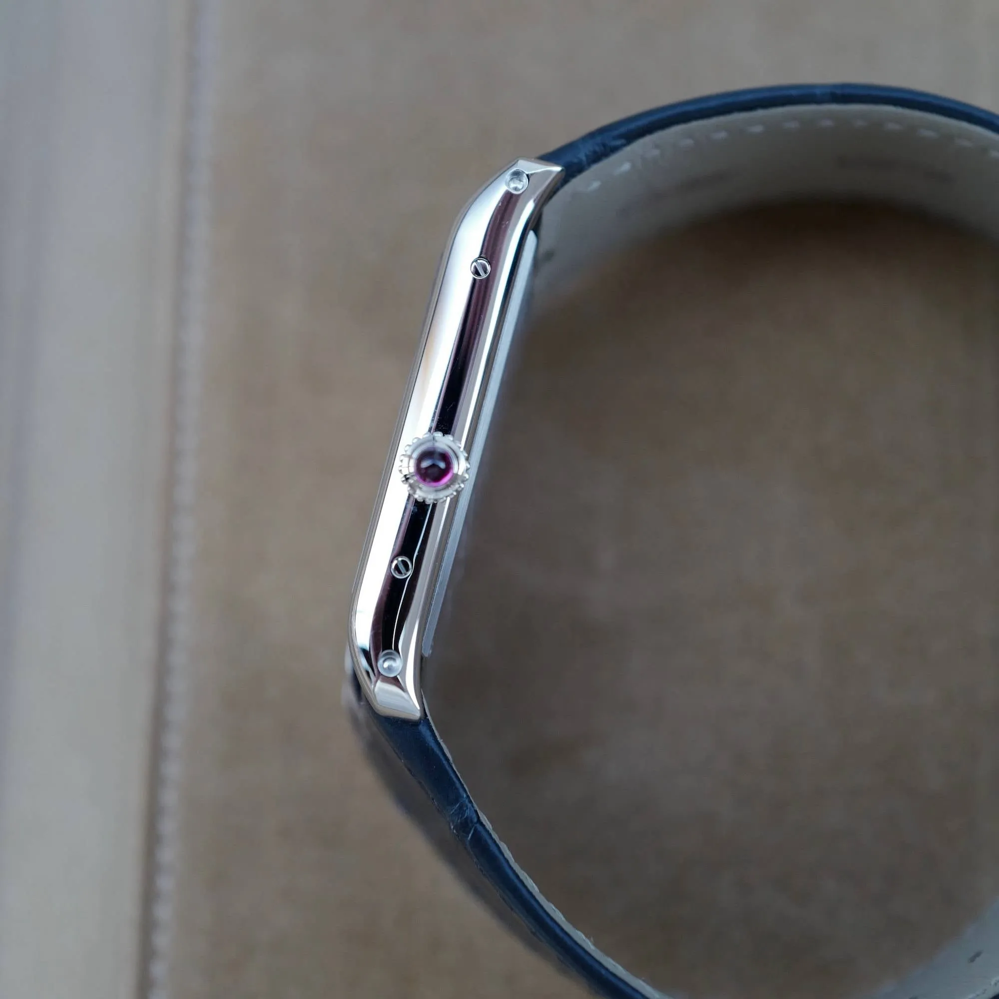 Cartier Platinum Tank Asymmetric Ref. WGTA0042
