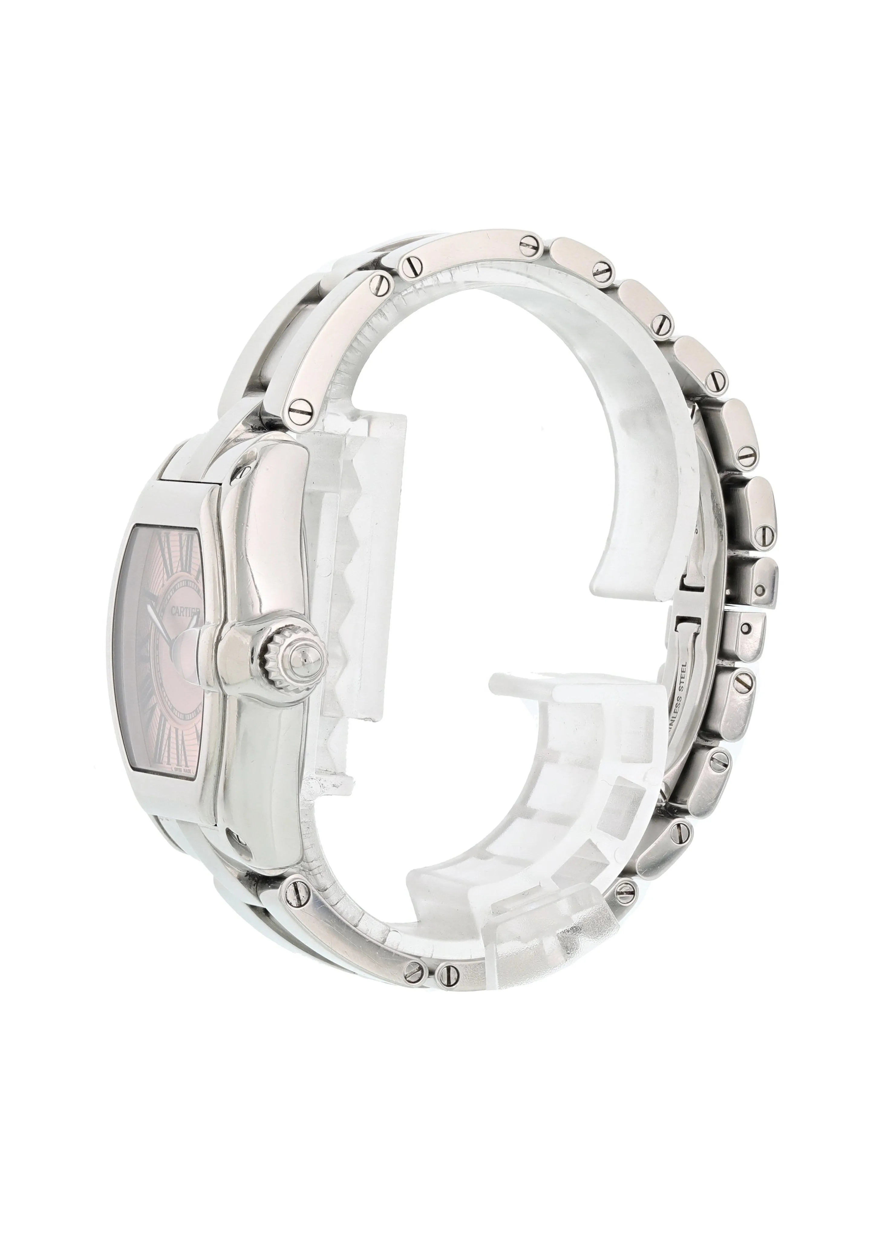 Cartier Roadster 2675 Pink MOP Dial Ladies Watch