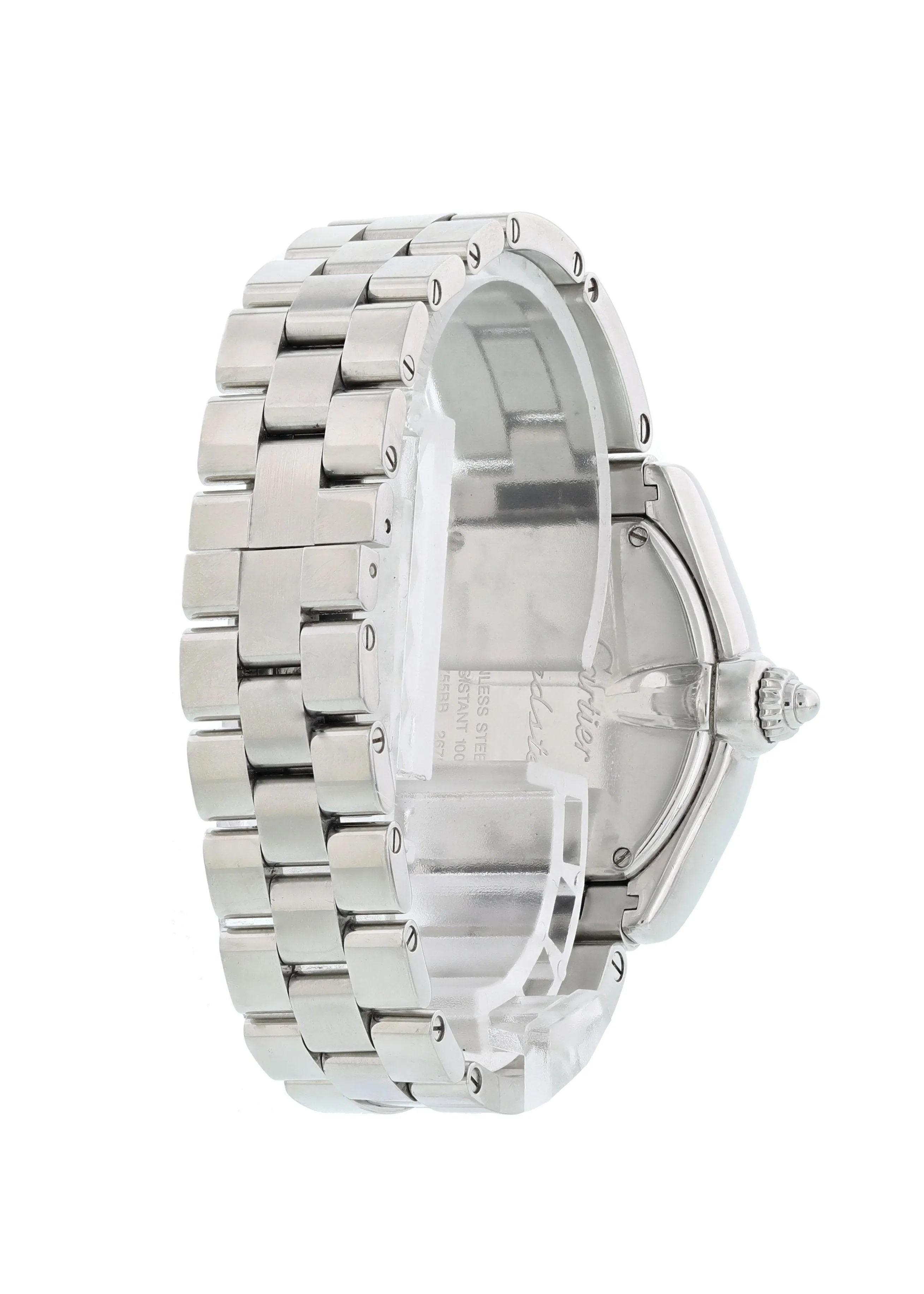 Cartier Roadster 2675 Pink MOP Dial Ladies Watch