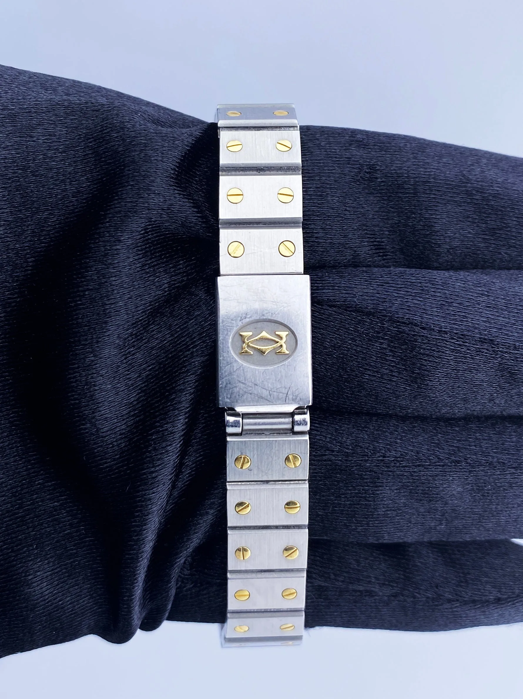 Cartier Santos Galbee Grey Dial Two-Tone Ladies Watch