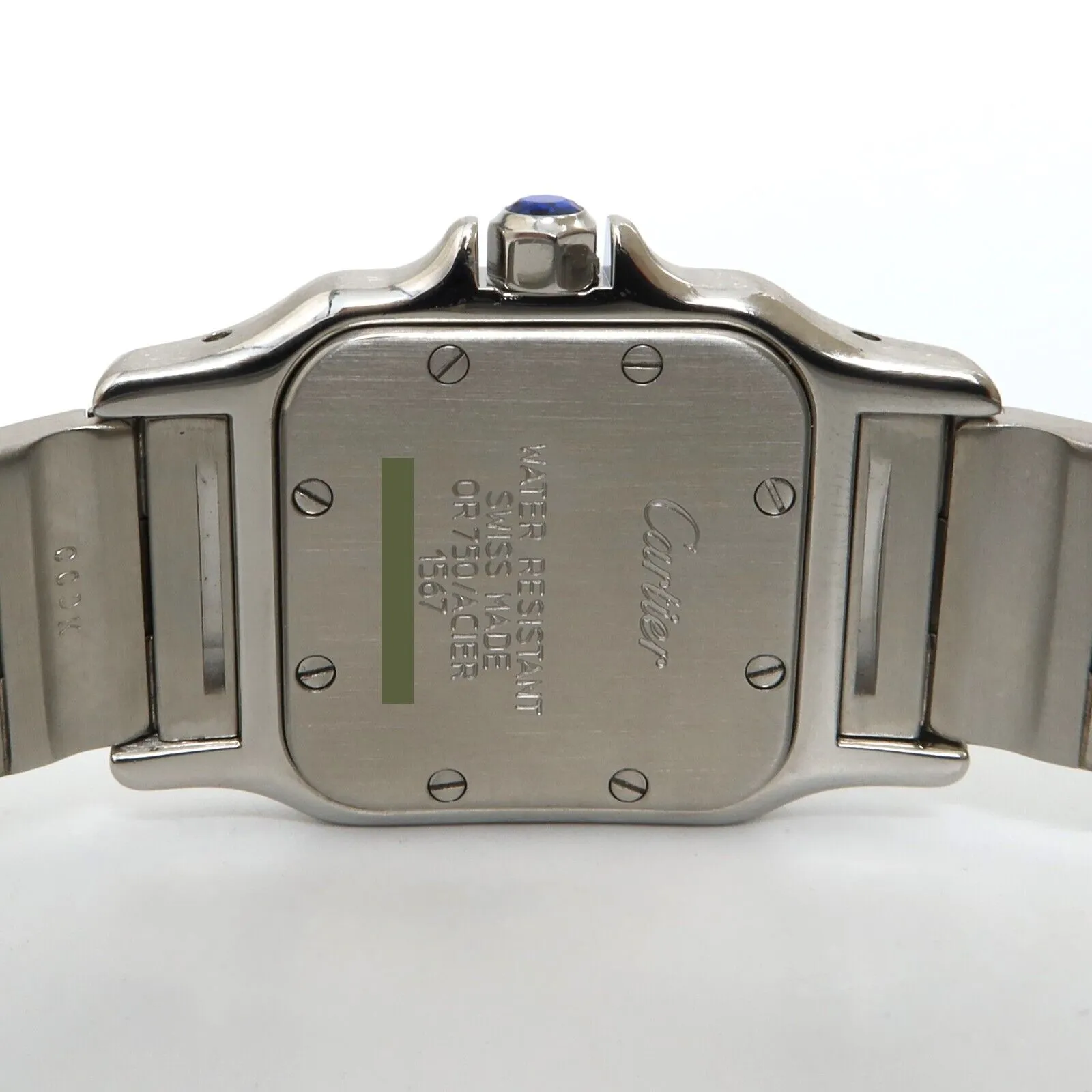Cartier Santos Ladies Quartz 18kt Yellow Gold & Steel Small W20012C4 1567