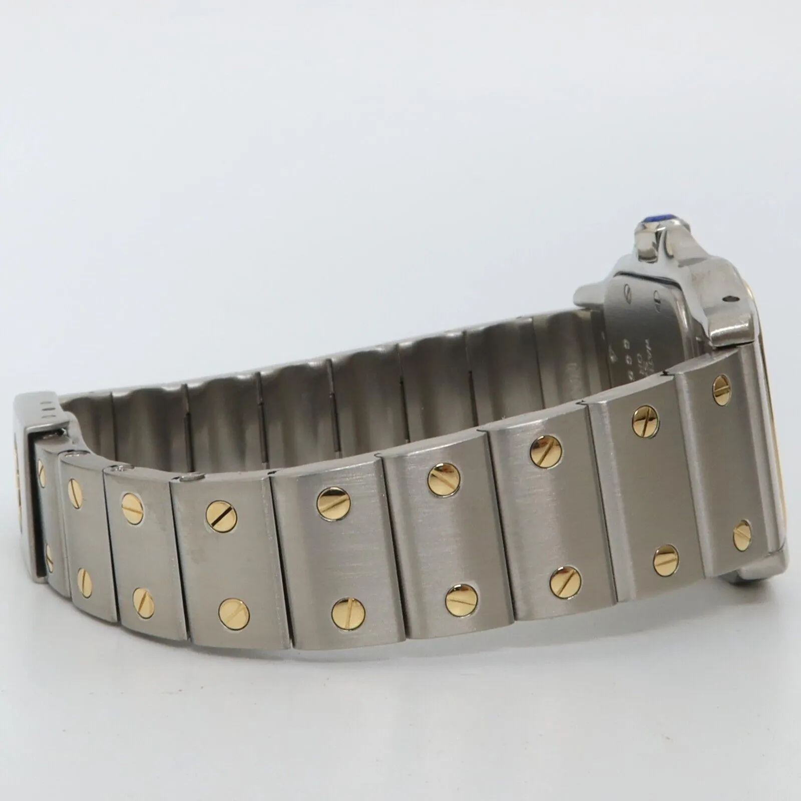 Cartier Santos Ladies Quartz 18kt Yellow Gold & Steel Small W20012C4 1567