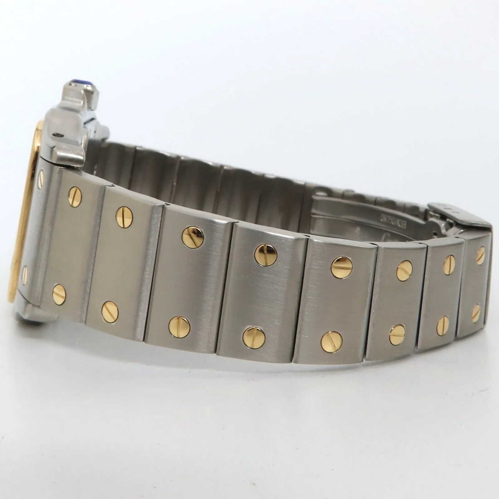 Cartier Santos Ladies Quartz 18kt Yellow Gold & Steel Small W20012C4 1567