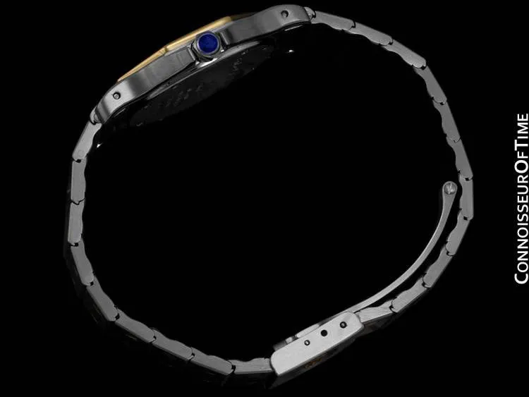 Cartier Santos Octagon Mens Midsize Watch - Stainless Steel & 18K Gold