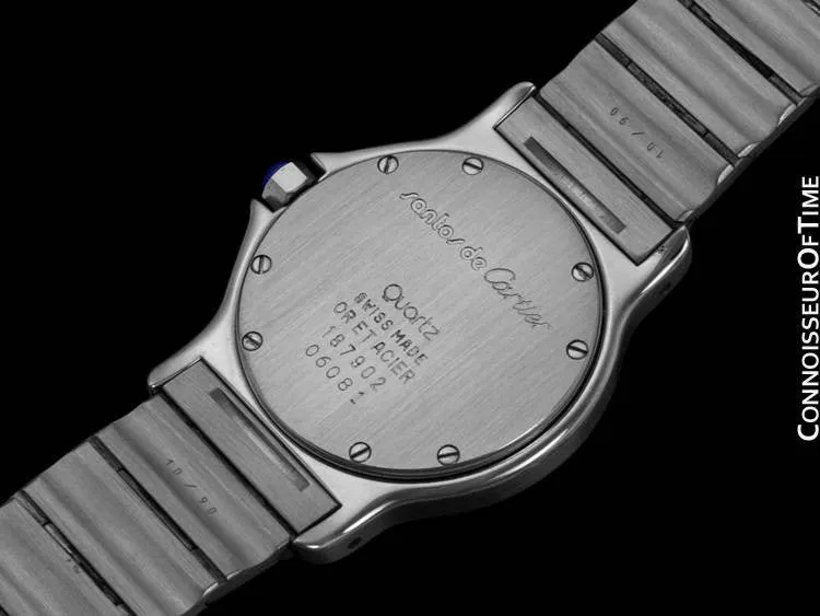 Cartier Santos Octagon Mens Midsize Watch - Stainless Steel & 18K Gold
