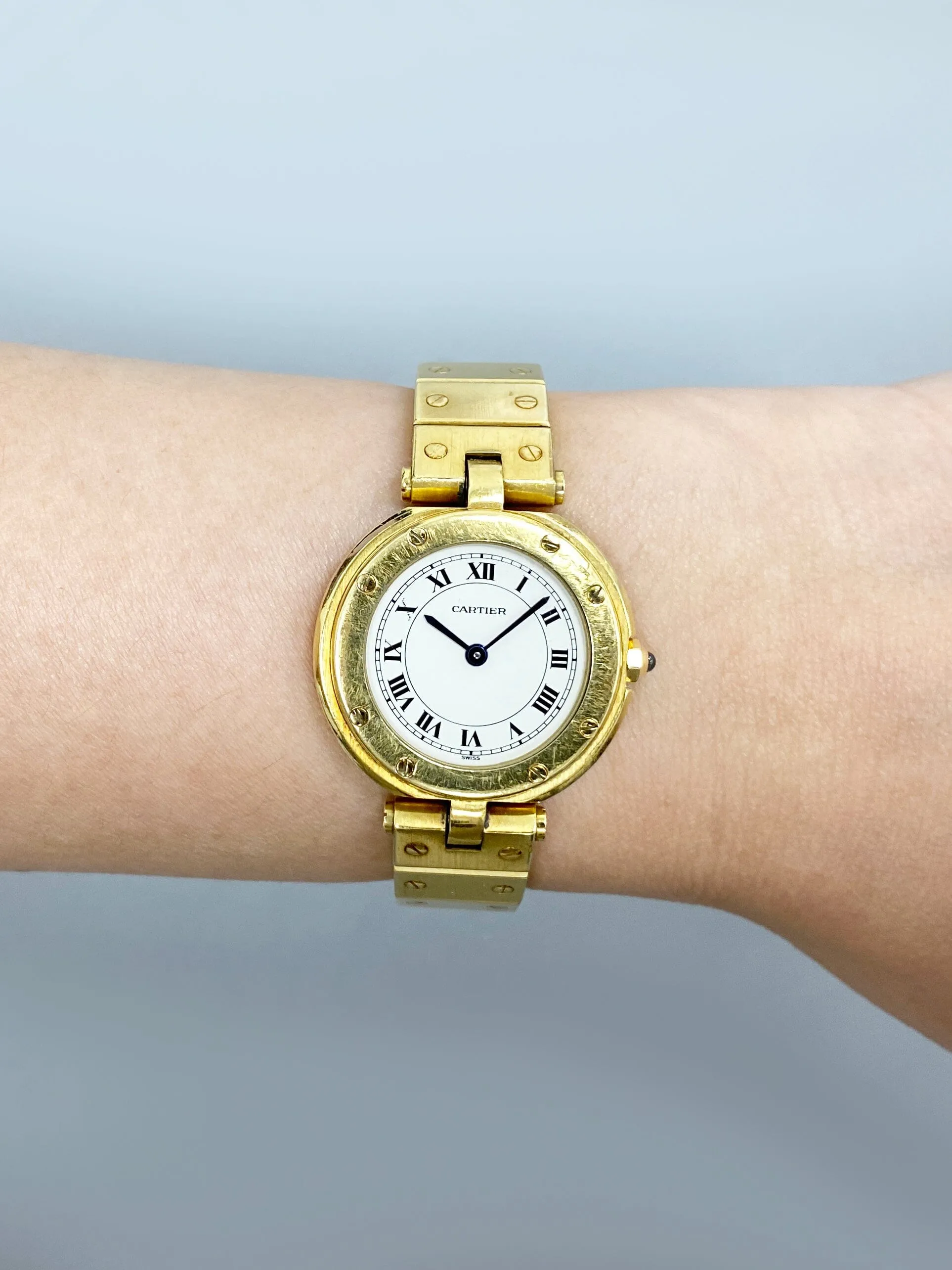 Cartier Santos Vendôme 84738788 18K Yellow Gold Ladies Watch