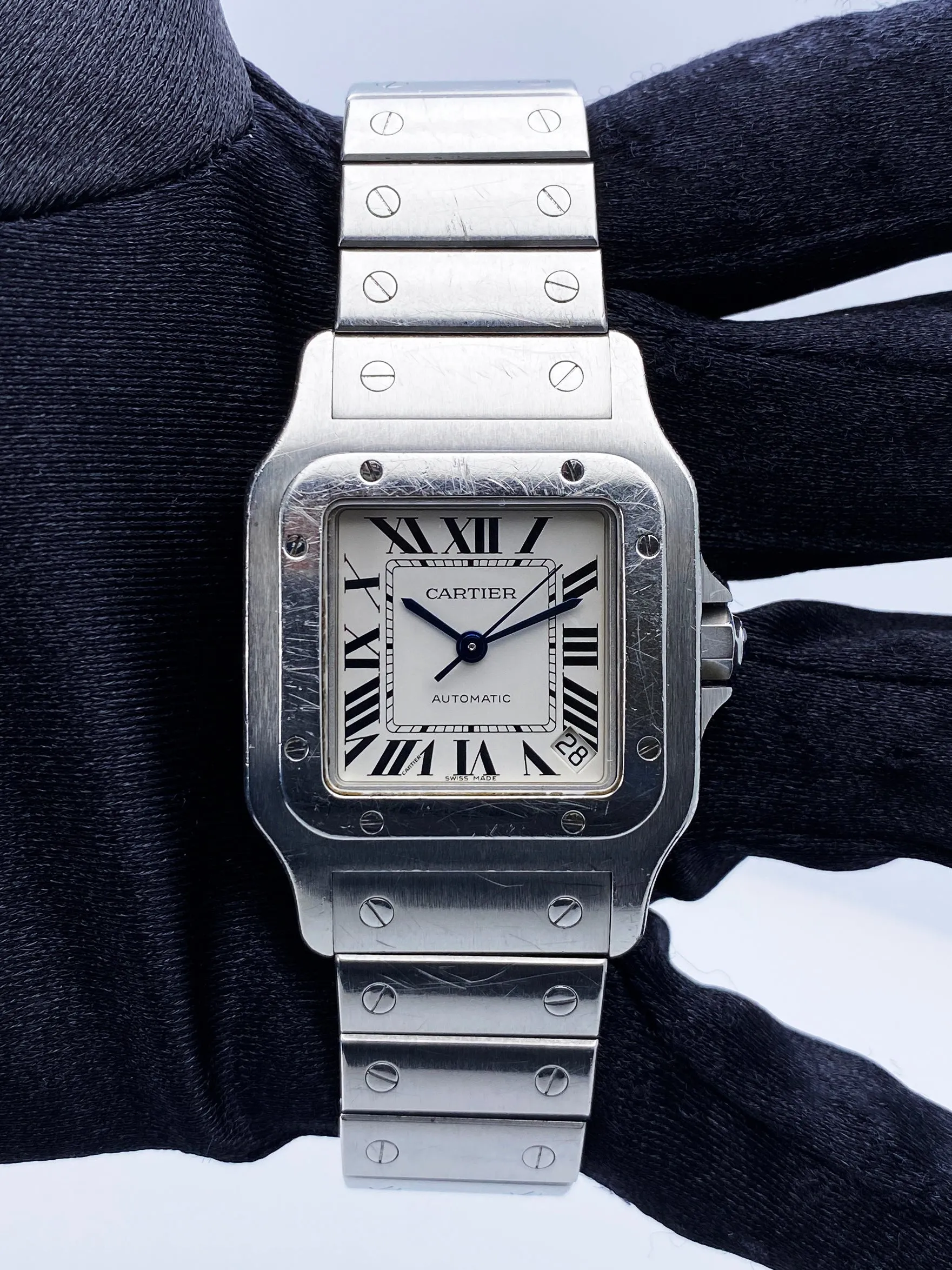 Cartier Santos W20098D6 Stainless Steel Mens Watch