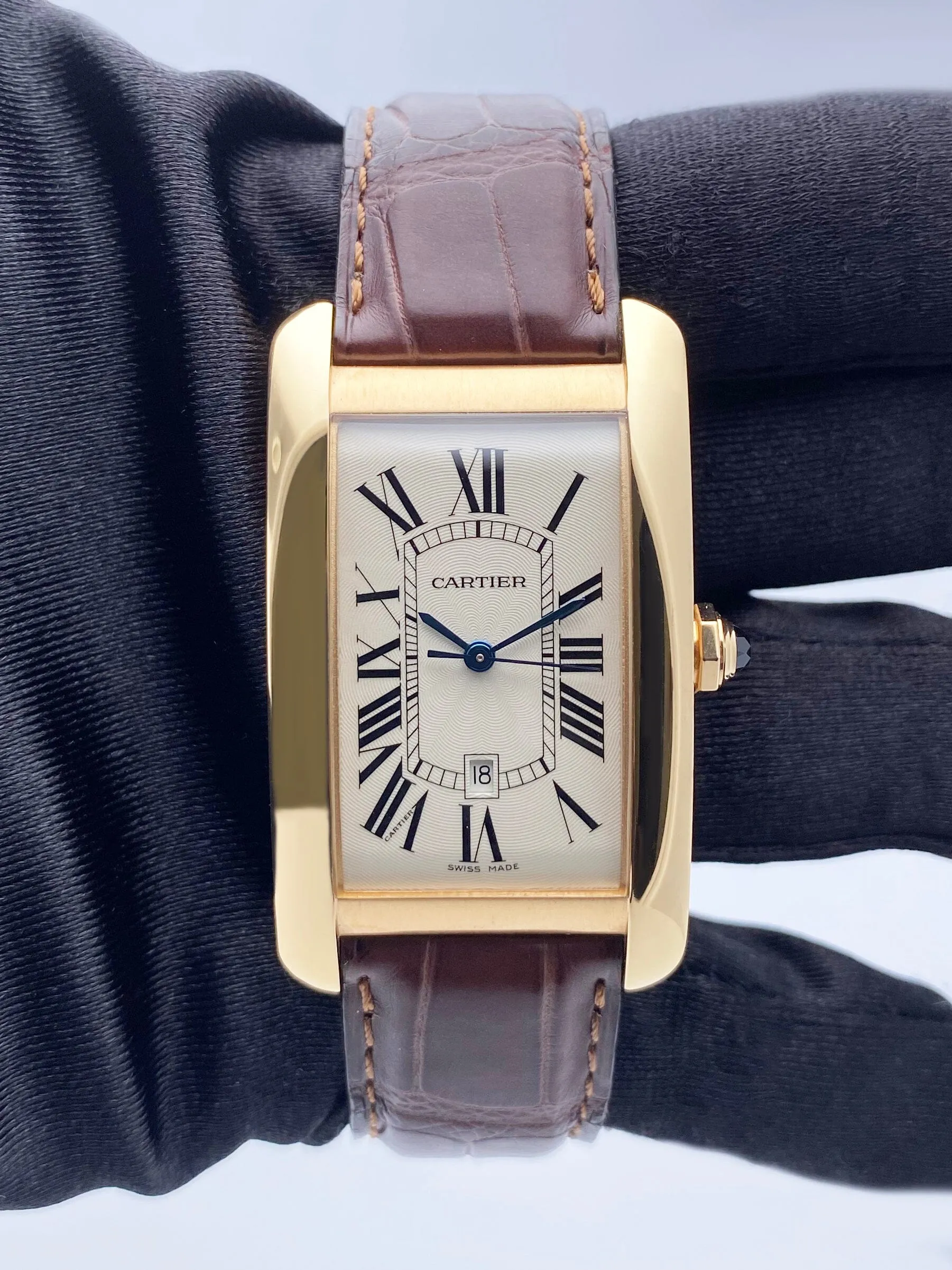 Cartier Tank Americaine Large W2609156 18K Rose Gold Watch
