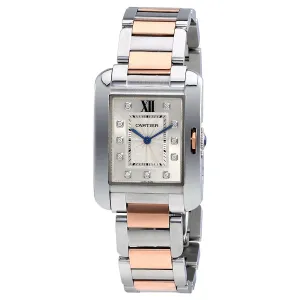 Cartier Tank Anglaise Silver Dial Ladies Watch WT100032