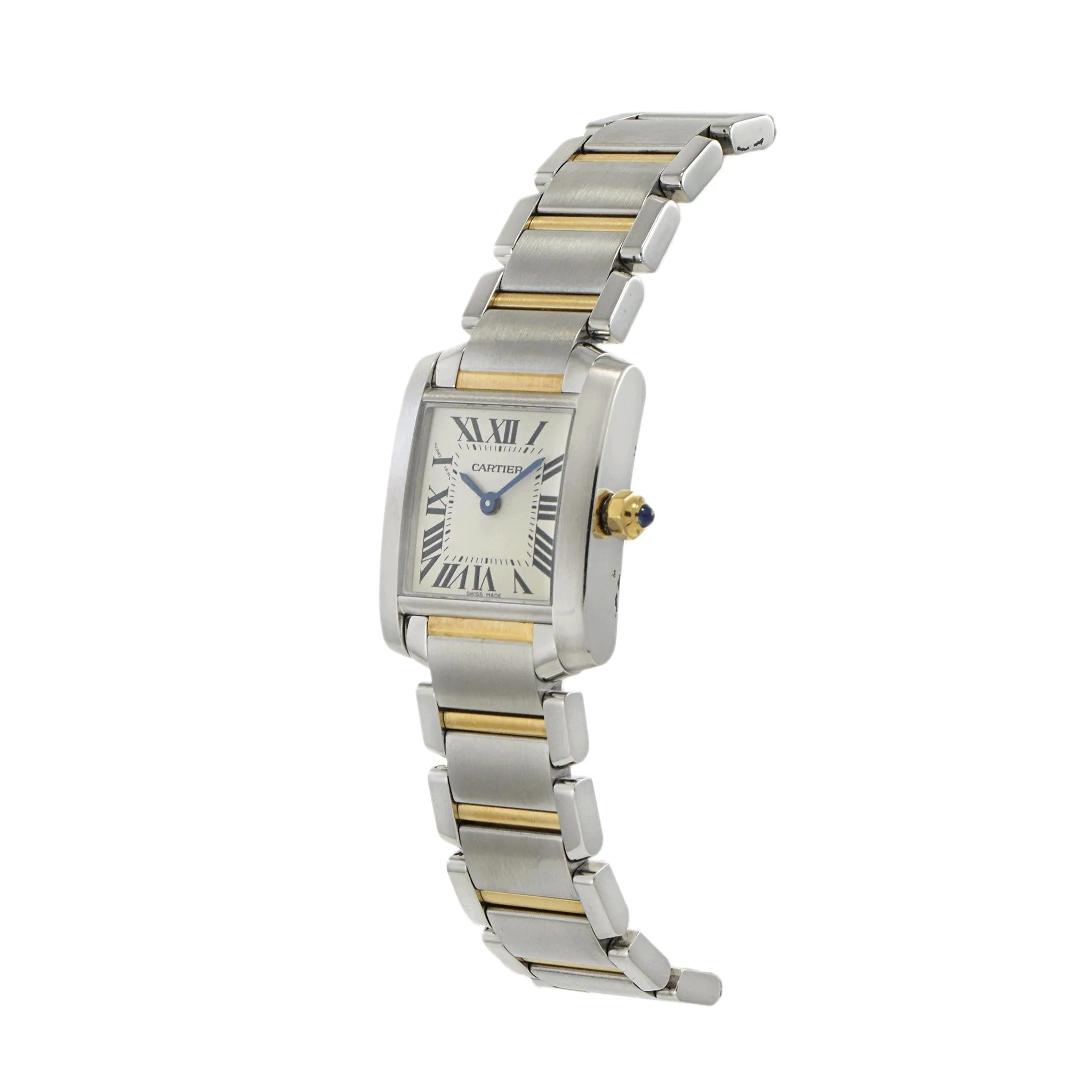 Cartier Tank Francaise Small Steel Yellow Gold Ladies Watch W51007Q4