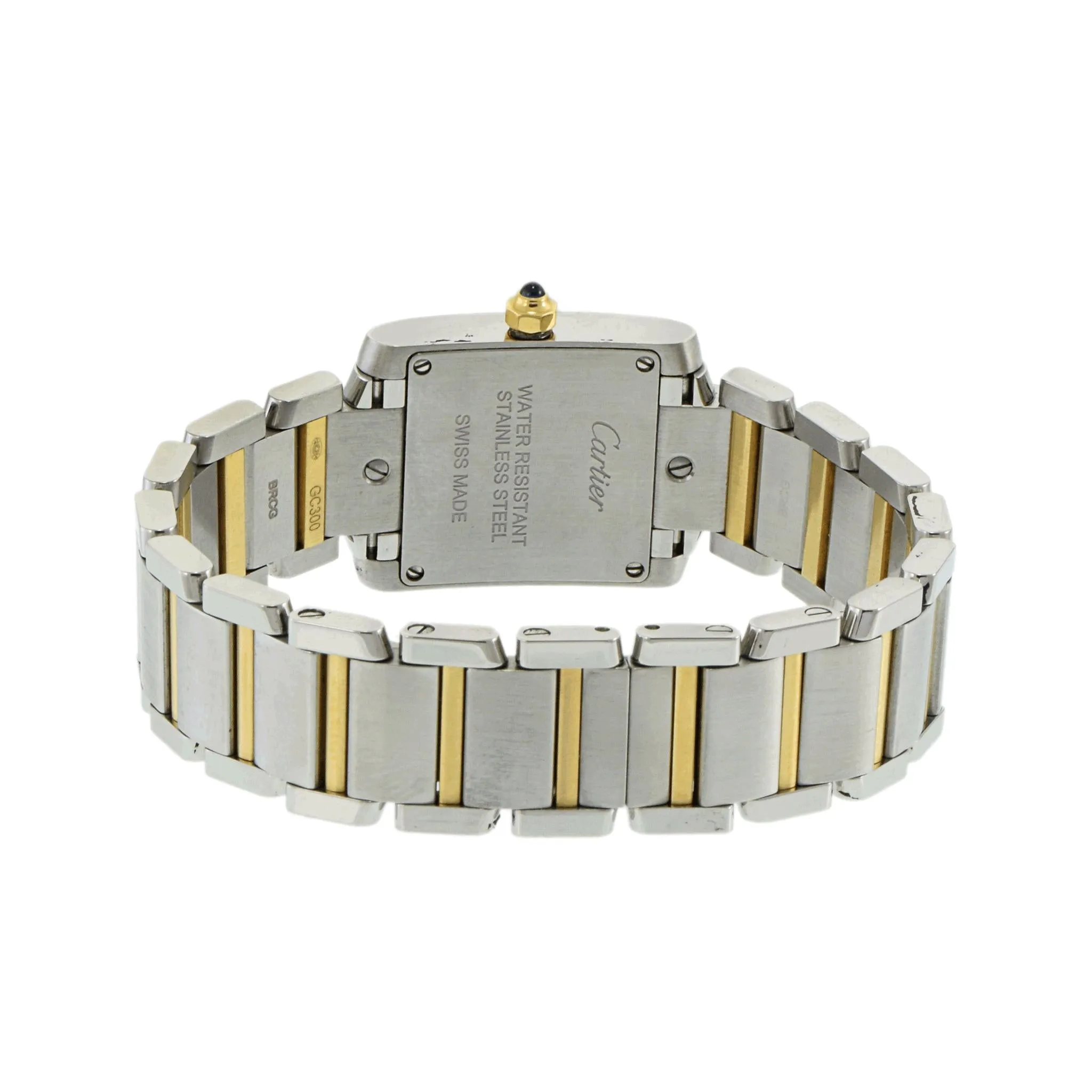 Cartier Tank Francaise Small Steel Yellow Gold Ladies Watch W51007Q4